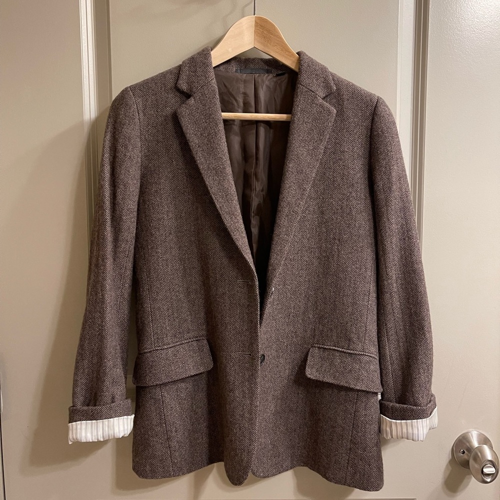 Herringbone-blend blazer by Uniqlo